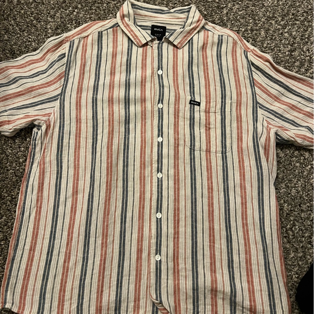 RVCA Multicolor Striped Men's Shirt
